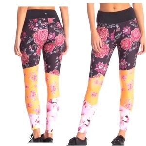 Nanette Lepore Royal Botanical Floral Leggings 36”